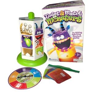 Learning Resources Twist & Match Monsters Mix Toddler Game Multiplayer Box Tear